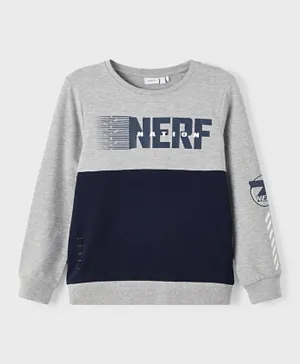 Name It Nerf Long Sleeves Sweatshirt - Grey Melange
