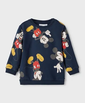 Name It Disney Mickey Mouse Sweatshirt - Dark Sapphire