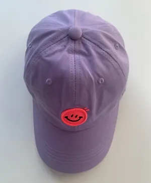 The Girl Cap Smiley Cozy Cap - Purple