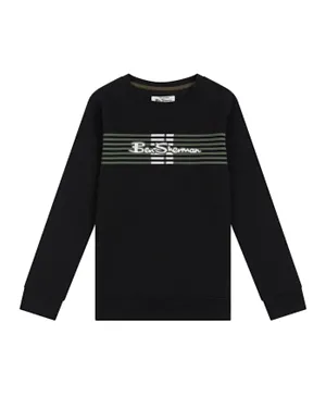 Ben Sherman Graphic Print Sweatshirt - Black