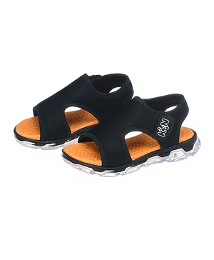Klin Velcro Closure Sandals - Black