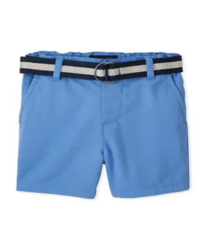 The Children's Place Belted Chino Shorts - Blue
