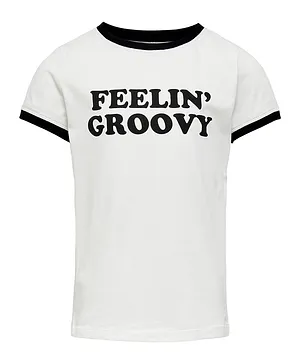 Only Kids Kogginna Regular Feeling T-Shirt - White