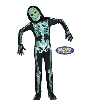 Party Center Glow in the Dark Skeleton Costume - Multicolor