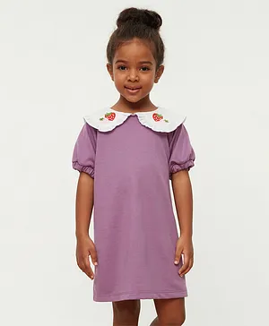 Trendyol Embroidery Knitted Dress - Lilac