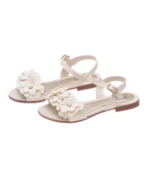 Klin Floral Sandals - Off White