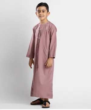 Al Fakhama Full Sleeves Kandora - Pale Pink
