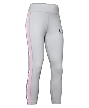 Under Armour SportStyle Taped Crop Leggings - Grey