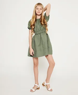 Bardot Junior Lola Tie Back Dress - Green