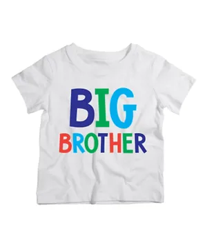 Twinkle Hands Big Brother T-Shirt - White