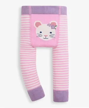 JoJo Maman Bebe Mouse Leggings - Pale Pink