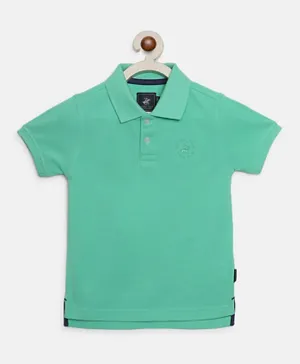 Beverly Hills Polo Club Logo Embroidered T-Shirt - Green