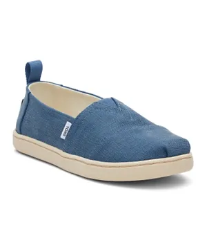 Toms Refibra Tencel Youth Alpargata Shoes - Blue