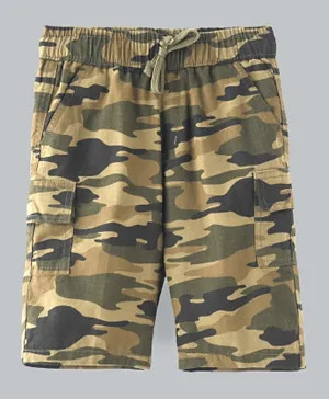 Nexgen Juniors Camo Printed Shorts - Brown