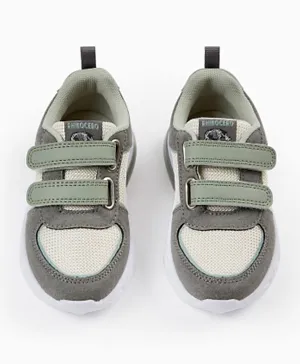 Zippy Rhinocero Velcro Shoes - Grey