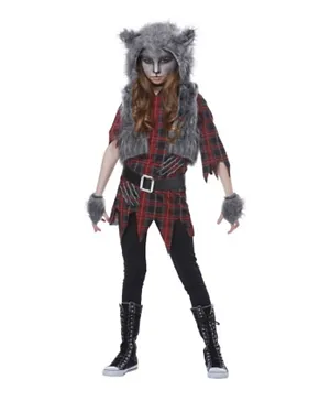 California Costumes Werewolf Girls Costume - Red Grey