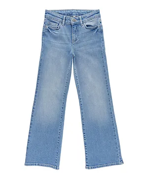 Little Pieces Lplana Wide Denim Jeans - Light Blue