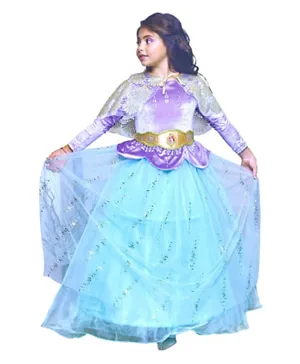 Party Centre Disney Golden Princess Ariel Prestige Dress Up Costume with Headpiece - Multicolor