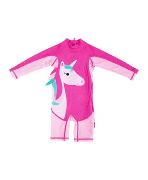 ZOOCCHINI Unicorn Theme Legged Swimsuit - Pink