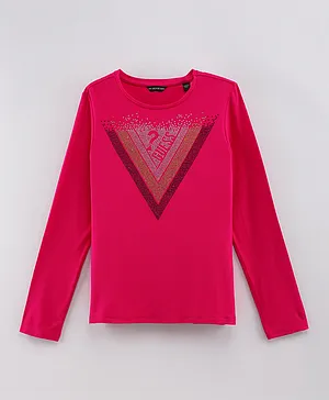 Guess Kids Embellished T-Shirt - Pink