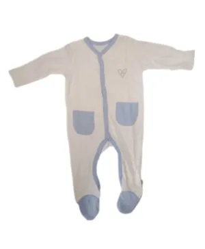 Forever Cute Heart Graphic Sleepsuit - White