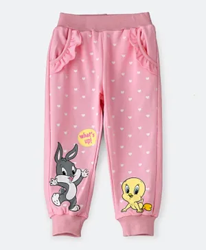 Looney Tunes Graphic Joggers - Pink