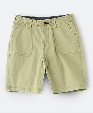 Jam Front Pocket Shorts  - Olive