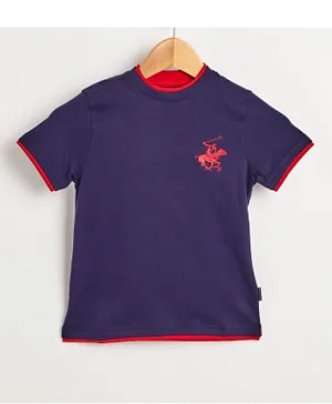 Beverly Hills Polo Club 2 For 1 Layered Look Tee - Navy