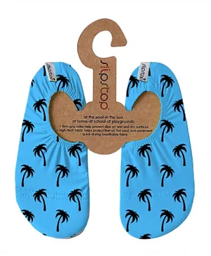 Slipstop California Palm Tree Printed Multipurpose Pool Shoes - Blue