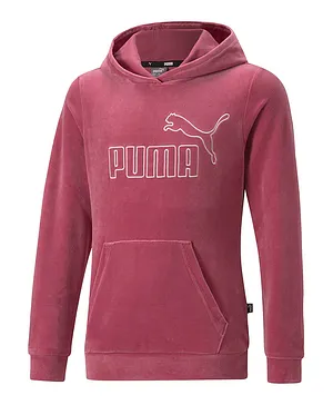 Puma Essential Velour Hoodie - Dusty Orchid