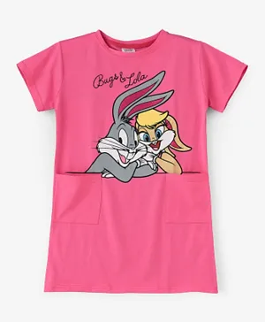 Looney Tunes Bugs & Lola Bunny Dress - Pink