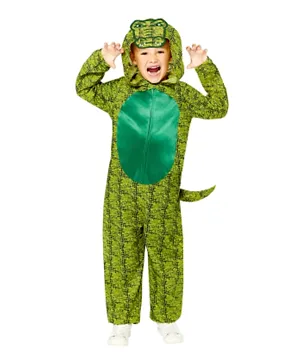 Party Centre Crocodile All In One Animal Costume - Green
