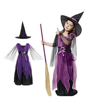 Brain Giggles Halloween Witch Costume Set - Purple