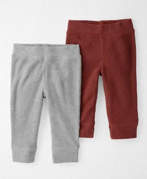 Carter's 2-Pack Organic Cotton Textured Pants - Multicolor