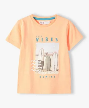 Minoti Surf Boards Graphic T-Shirt - Coral