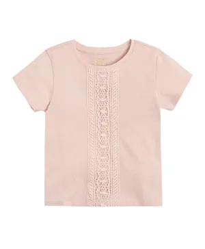 SMYK Embroidered T-Shirt - Light Pink