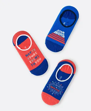 Disney 3 Pack Star Wars No Show Socks - Multicolor