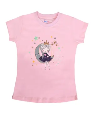 Babyqlo Princess On The Moon T-Shirt - Pink