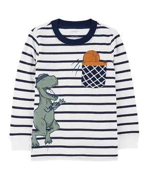 Carter's Dinosaur Basketball Jersey Tee - Multicolor