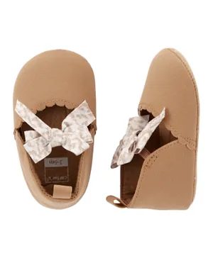 Carter's Floral Bow Shoes - Brown