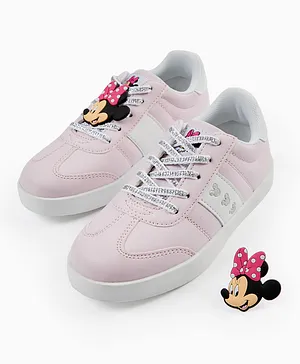 Zippy Minnie Mouse Lace Up Sneakers - Light Pink