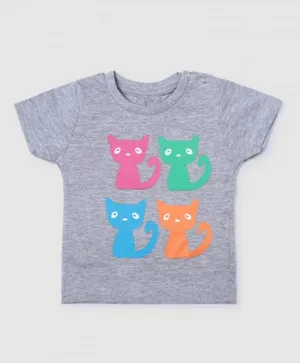 Zarafa Cats T-Shirt - Grey