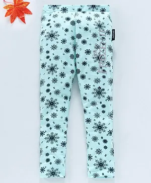 Disney Frozen Leggings Snowflakes Print - Blue