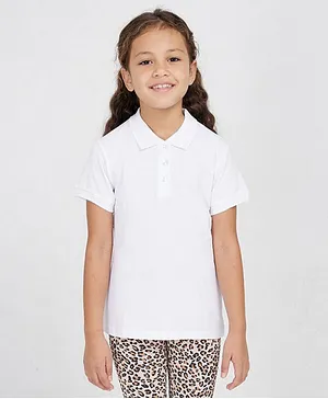 Aeropostale A87 Embroidered Polo T-shirt - White