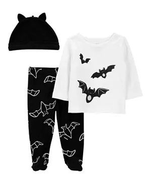 Carter's 3-Piece Halloween Outfit -White & Black