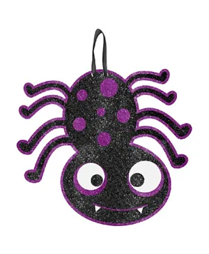 Party Centre Glitter Spider Sign Multicolour - 26.67 cm