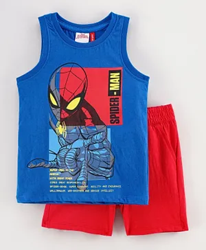Marvel Spiderman Vest & Shorts Set - Royal Blue
