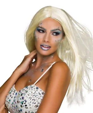 Bristol Novelty Long Wig Halloween Accessory - Blonde