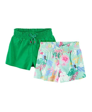 SMYK 2 Pack Elastic Waist Shorts - Multicolor