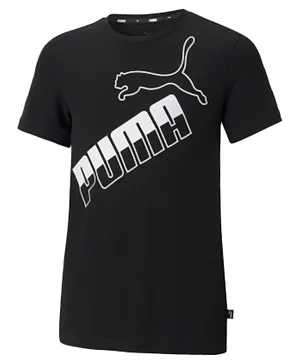 Puma Amplified Big Logo Tee B - Black